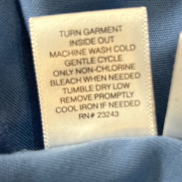 New York & Company Blue/White Trim Sleeveless VNeck Dress. Size Medium. - Picture 5 of 8